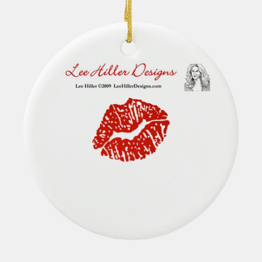 Antiek Hues Peacock Feather Eye Keramisch Ornament (Achterkant)