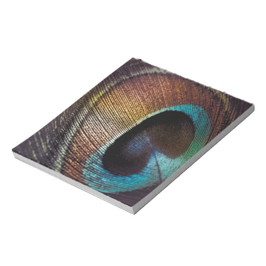 Antiek Hues Peacock Feather Eye Notitieblok (Linkerzijde)