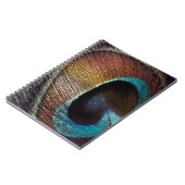 Antiek Hues Peacock Feather Eye Notitieboek (Linkerzijde)