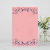 Antiek huwelijk briefpapier (Staand voorkant)
