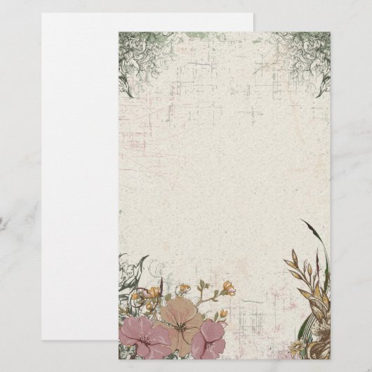  Antiek huwelijk Briefpapier (Voorkant / Achterkant)