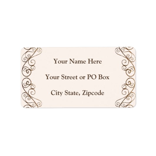 Antiek huwelijk etiket (Voorkant)