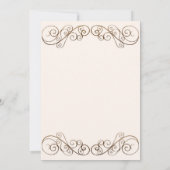 Antiek huwelijk kaart (Achterkant)