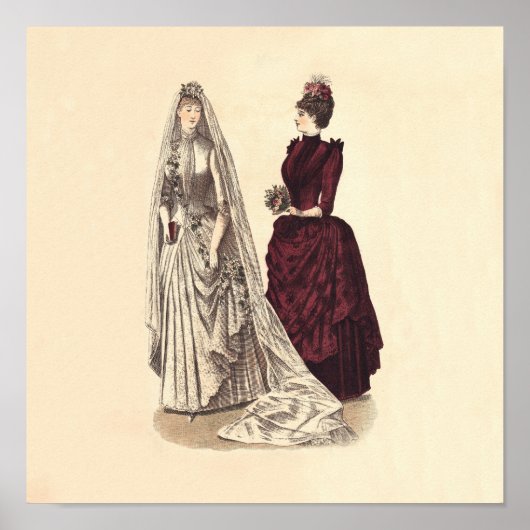 Antiek huwelijk poster (Voorkant)