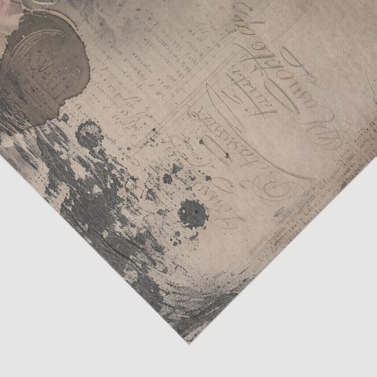 Antiek Hydrangea Illustratie Perkament Decoupage Tissuepapier (Detail)