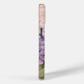 Antiek Hydrangea & Vlinderblauw Aangepaste Naam Case-Mate iPhone Case (Achterkant / Rechts)