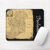Antiek Ierland Map Mousepad Muismat (Met muis)