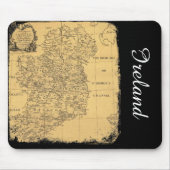Antiek Ierland Map Mousepad Muismat (Voorkant)
