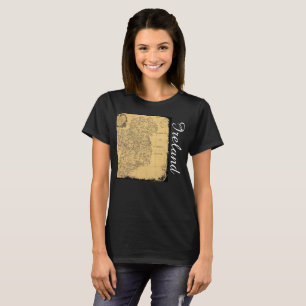 Antiek Ierland Map T-Shirt