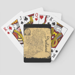 Antiek Ierse kaartspelkaarten Speelkaarten