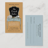 Antiek ijdelheid haar make-up salon Visitekaartjes Aanbevelingskaartje (Voorkant / Achterkant)