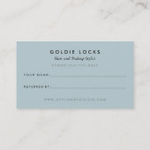 Antiek ijdelheid haar make-up salon Visitekaartjes Aanbevelingskaartje (Achterkant)