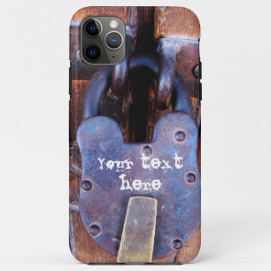  antiek ijzerslot rustige houten deur Case-Mate iPhone case