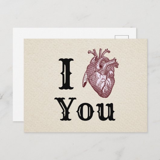 Antiek ik hoor je briefkaart (Voorkant / Achterkant)