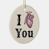 Antiek ik hoor je keramisch ornament (Rechts)