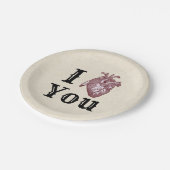 Antiek ik hoor je papieren bordje (Gekanteld)