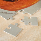 Antiek illustratie Ephemera Black Cat Halloween Legpuzzel (Zijkant)