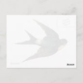  Antiek illustratie van de gevlikte vogel Briefkaart (Achterkant)