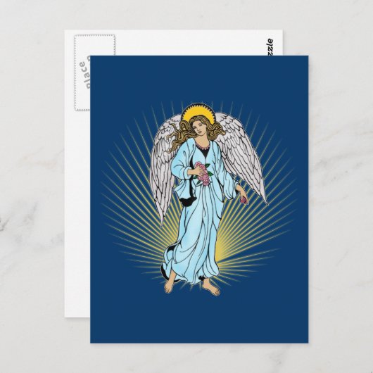 Antiek illustratie van een engel op Tshirts, cadea Briefkaart (Voorkant / Achterkant)