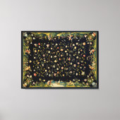 Antiek illustratie van het vloertapijt canvas afdruk (Voorkant)