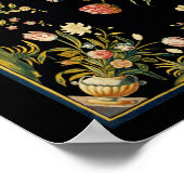 Antiek illustratie van het vloertapijt poster (Hoek)