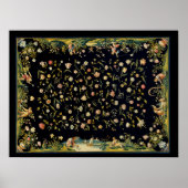 Antiek illustratie van het vloertapijt poster (Voorkant)