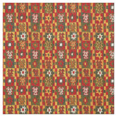 Antiek Inca Tribal Star Pattern Print Stof (Swatch)
