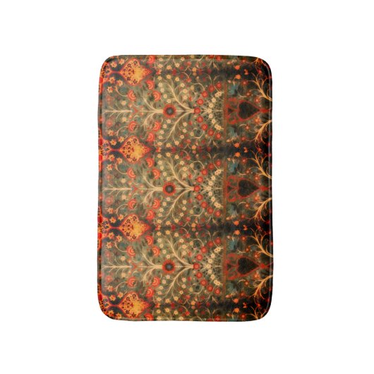 Antiek Indiaas textielontwerp Badmat (Voorkant Verticaal)