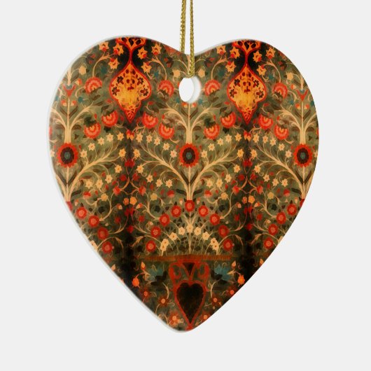 Antiek Indiaas textielontwerp - bijvoegnaam Keramisch Ornament (Rechts)