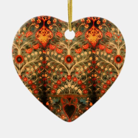 Antiek Indiaas textielontwerp - bijvoegnaam Keramisch Ornament (Voorkant)