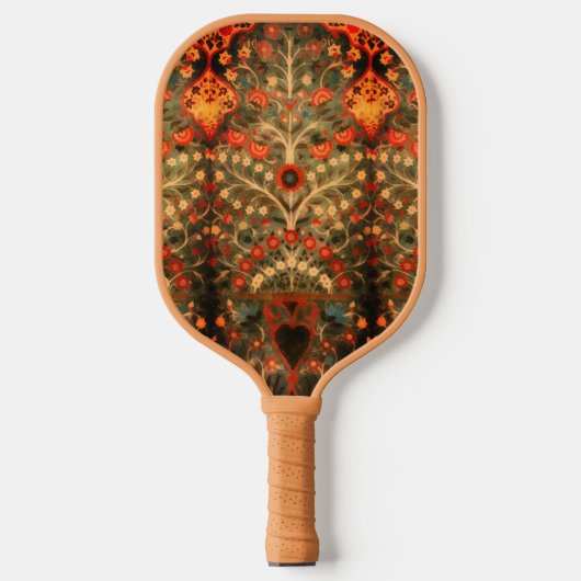 Antiek Indiaas textielontwerp - bijvoegnaam Pickleball Paddle (Voorkant)