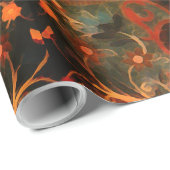 Antiek Indiaas textielontwerp Cadeaupapier (Rol Hoek)