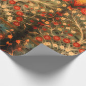 Antiek Indiaas textielontwerp Cadeaupapier (Hoek)