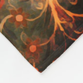 Antiek Indiaas textielontwerp Fleece Deken (Hoek)