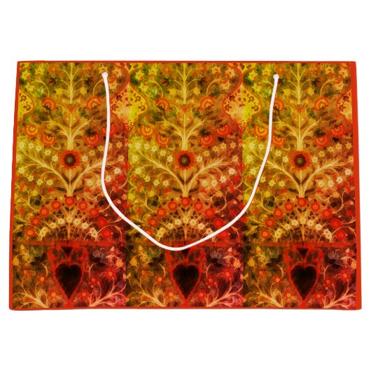 Antiek Indiaas textielontwerp  Groot Cadeauzakje (Voorkant)