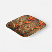 Antiek Indiaas textielontwerp Papieren Bordje (Gebogen)