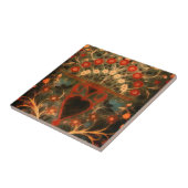 Antiek Indiaas textielontwerp Tegeltje (Zijkant)