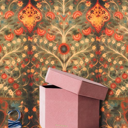 Antiek Indiaas textielontwerp Tissuepapier