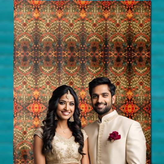 Antiek Indiaas textielontwerp Wandkleed