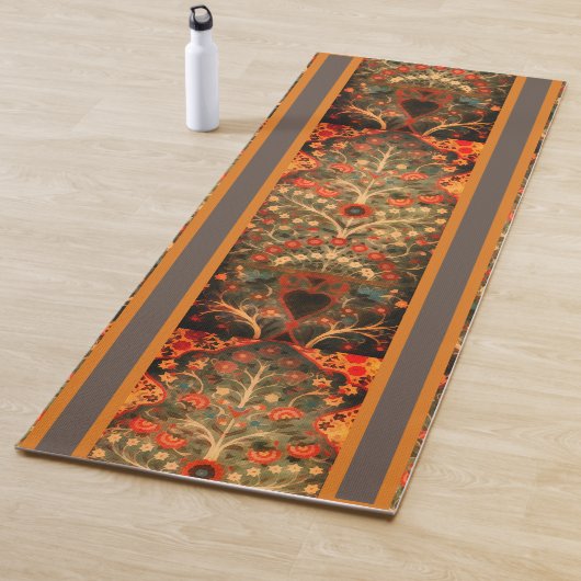 Antiek Indiaas textielontwerp Yoga Mat (In situ)