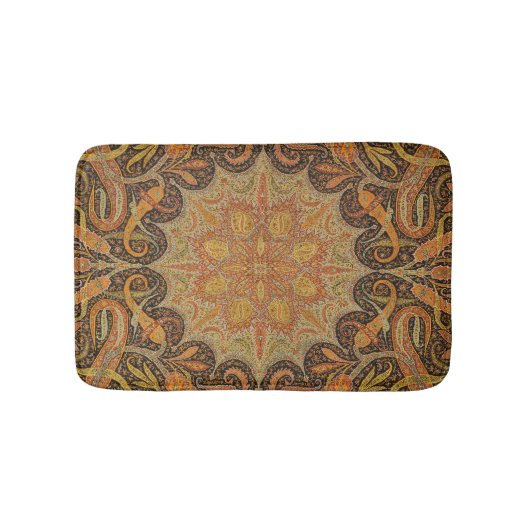 Antiek Indiase Boteh Pattern Badmat (Voorkant)