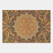 Antiek Indiase Boteh Pattern Inpakpapier Vel (Voorkant)