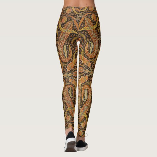 Antiek Indiase Boteh Pattern Leggings (Achterkant)