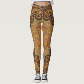 Antiek Indiase Boteh Pattern Leggings (Voorkant)