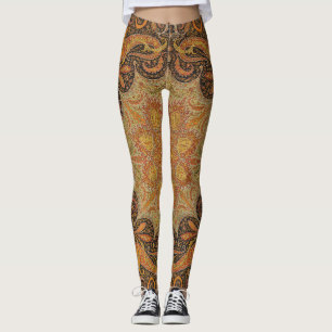 Antiek Indiase Boteh Pattern Leggings