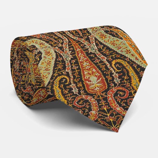 Antiek Indiase Boteh Pattern Stropdas (Opgerold)