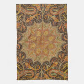 Antiek Indiase Boteh Pattern Theedoek (Verticaal)