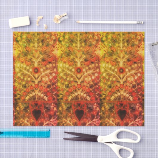 Antiek Indiase textielstof — Weefpapier Tissuepapier (Craft)