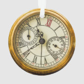 Antiek industrieel steampunk horloge Ornament (achterkant)