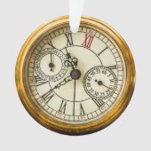 Antiek industrieel steampunk horloge Ornament (voorkant)